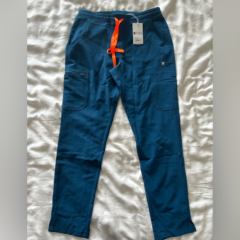 Figs Yola Skinny Scrub Pants. Size S. Limited Edition Deep Reef color.